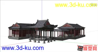 亭子 模型的图片