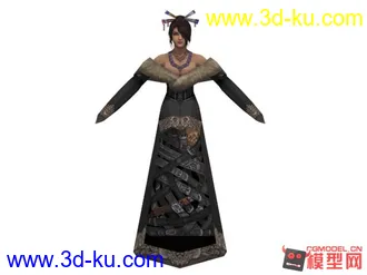 3D打印模型两千多面游戏女生角色的图片