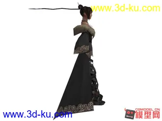 3D打印模型两千多面游戏女生角色的图片