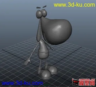 3D打印模型简单的一只卡通狗！的图片
