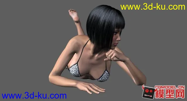 超级精细的女人_3d模型的图片2