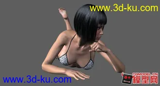 超级精细的女人_3d模型的图片