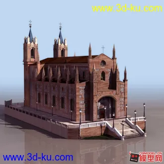 中古世纪教堂模型下载的图片
