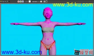 3d美女模型的图片