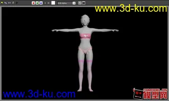 3d美女模型的图片