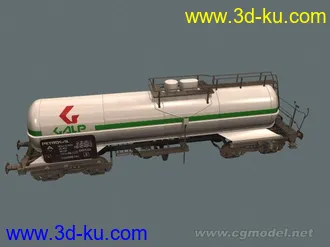 3D打印模型火车油罐车车厢的图片