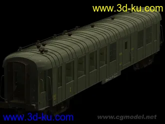 3D打印模型老式火车车厢的图片