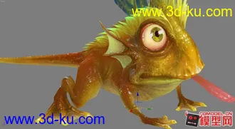 3D打印模型画的超好的一个青蛙的图片