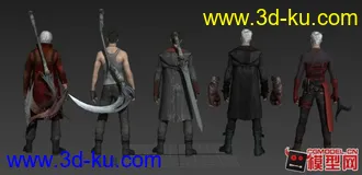 3D打印模型鬼泣5但丁全人物皮肤+武器的图片