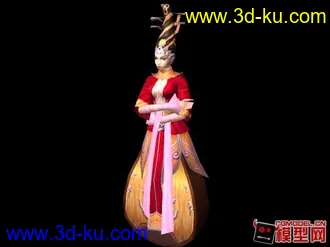 千年琵琶精模型的图片