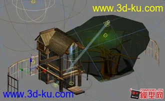 3D打印模型木房。新手做的不咋滴，见谅啊的图片