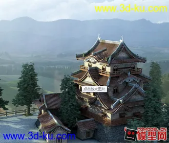 日本建筑风格模型下载的图片