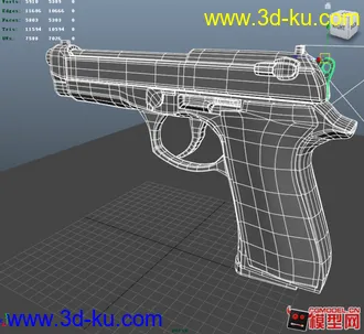 值得收藏maya手枪模型的图片