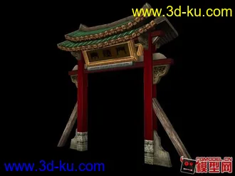 牌樓一座2模型的图片