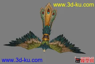 3D打印模型wow熊猫人凤凰坐骑的图片