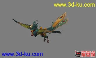 3D打印模型wow熊猫人凤凰坐骑的图片