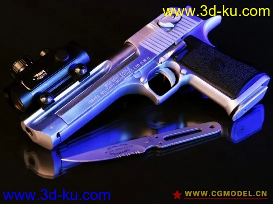 CGtalk手枪精模-4颗星评价模型的图片2