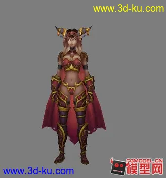 3D打印模型wow 红龙女王人形的图片