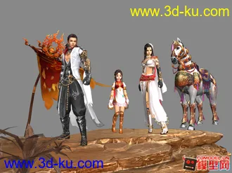 3D打印模型明教一家子的图片