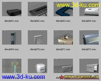 3D打印模型大量电子生活用品 供应快速下载的图片