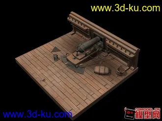 3D打印模型砲台.....的图片