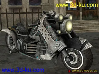 3D打印模型新online GAME《未來啟示錄sp1》裡頭角色+機車的图片