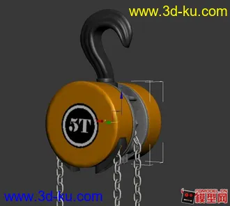3D打印模型千不拉    手拉葫芦。内部有结构的图片