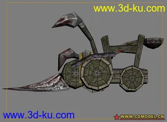 3D打印模型很小巧的不死族投石车的图片