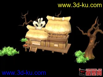 Q版民房模型的图片