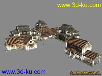 新游戏，蜀门里的建筑模型，新出炉热哄哄的图片
