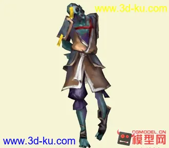 3D打印模型一个青皮僵尸（测试用）的图片