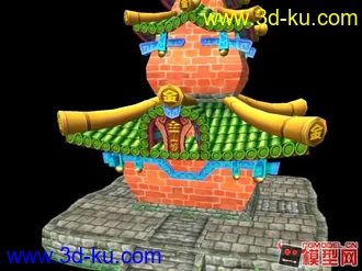 白蛇傳-Q版金山寺模型的图片