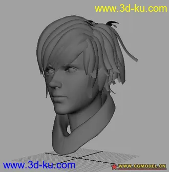 3D打印模型做的一个男孩头像的图片