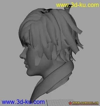 3D打印模型做的一个男孩头像的图片