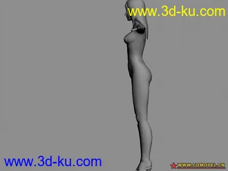 3D打印模型一个体型比较标准的女人的图片