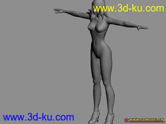 3D打印模型一个体型比较标准的女人的图片