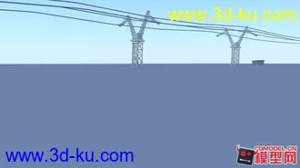 3D打印模型堆场景的 电线杆 喜欢拿走的图片