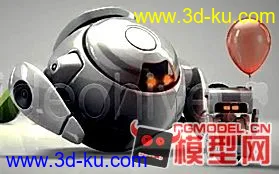 3D打印模型仿envato可爱型机器人的图片