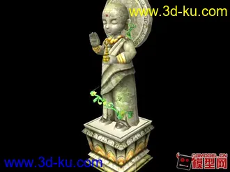 Q版人偶雕像模型的图片