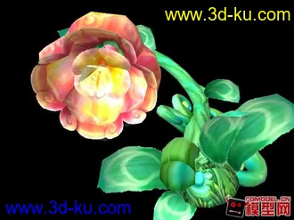 Q版花朵模型的图片