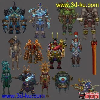 魔兽世界（WOW）5.2雷电王座BOSS合集 超赞的一套模型的图片