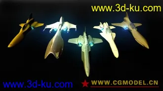 3D打印模型战斗飞船集锦01 maya科幻系列 mb格式的图片