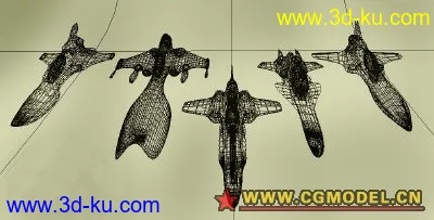 战斗飞船集锦01 maya科幻系列 mb格式模型的图片3