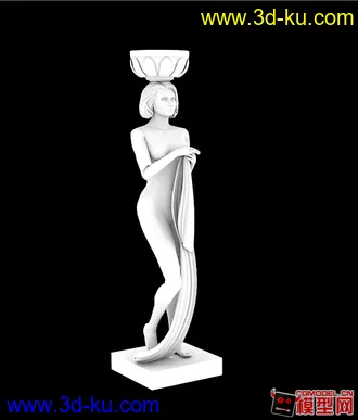 3D打印模型现代女性雕塑的图片