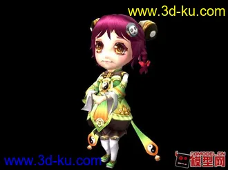 Q版小丫頭模型的图片