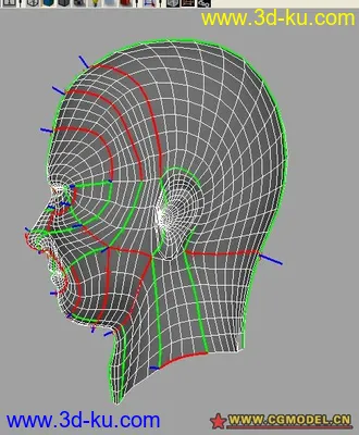 3D打印模型nurbsHead的图片