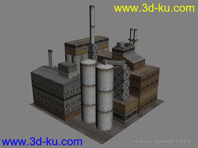 一套写实的工厂场景模型的图片2