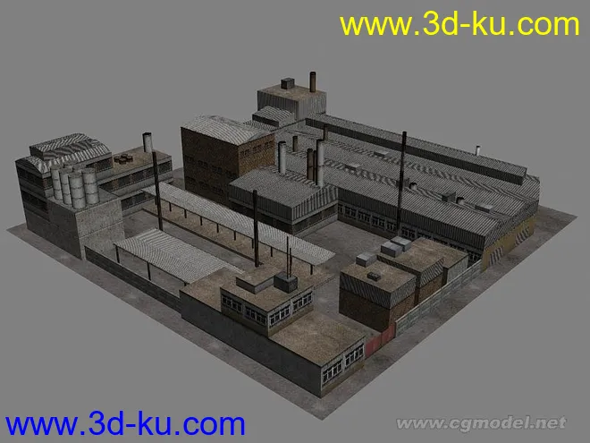 一套写实的工厂场景模型的图片3