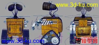 3D打印模型瓦力机器人带绑定的图片