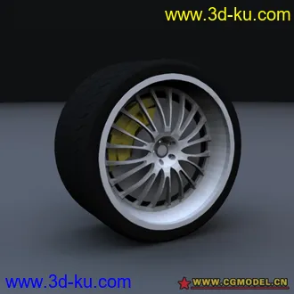 3D打印模型精致车轮的图片
